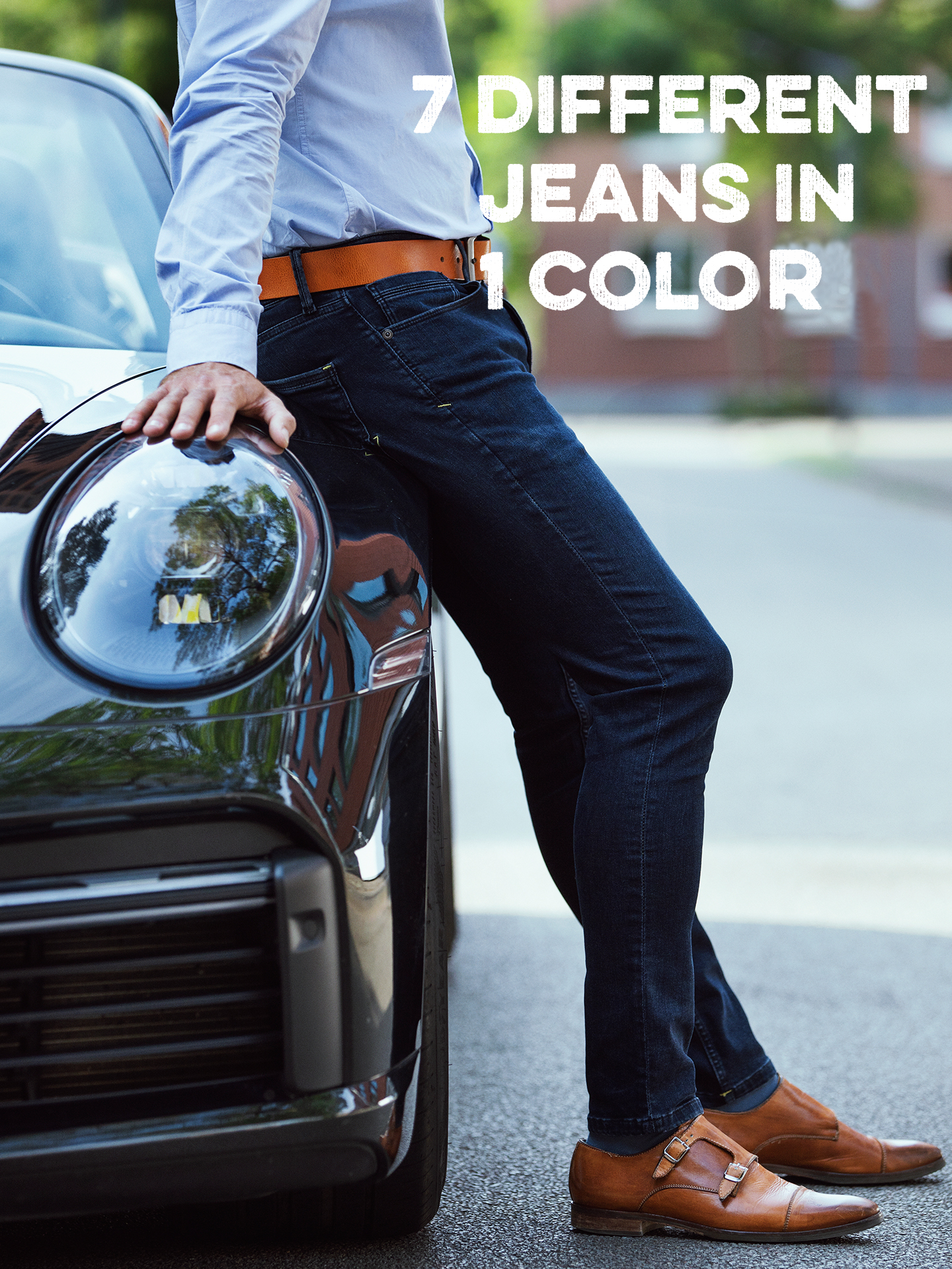 7 differtent jeans 1 color - Blue Black